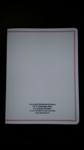 Picture of #RC15-1 PERSONALIZED SIDE BIND REPORT COVER