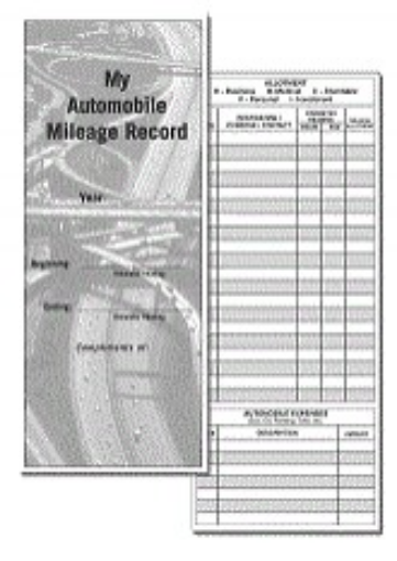 Picture of AUTO-BG MILEAGE RECORD LOG (BURGANDY)