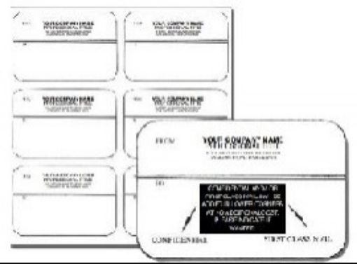 Picture of #LP-PML CUSTOM PRINTED MAILING LABELS