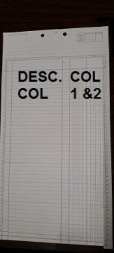 Picture of P502 GREEN-LEGAL-2 COL. COLUMNAR PADS