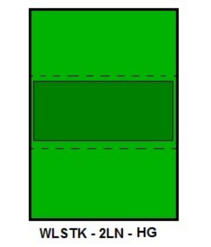 Picture of WLSTK-2LN-HG BLANK LASER CHECKS GREEN POS.#2