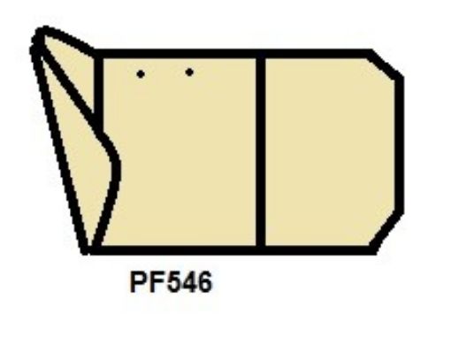 Picture of PF546 TOP BIND 1 PC. MANILA 3-PANEL FOLDER W/FASTNERS