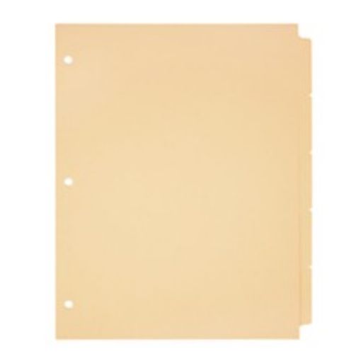 Picture of PF596A MANILA SIDE 5-TAB FILE COVER INDEXES