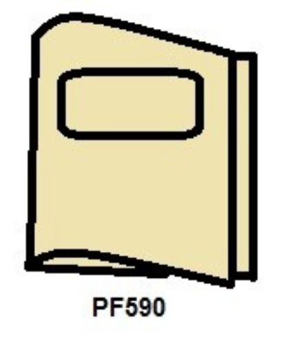 Picture of PF590 MANILA LETTER 2 PC. FILE FLDRS W/ TITLE BOX & FASTENERS