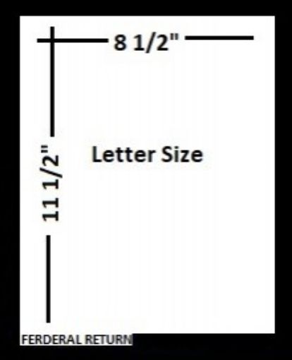 Picture of 102-1 BOTTOM TAB "FEDERAL RETURN"  POSITION #1