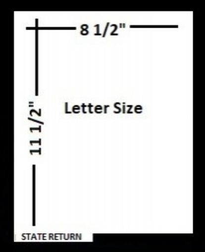 Picture of 103-1 BOTTOM TAB "STATE RETURN"  POSITION #1