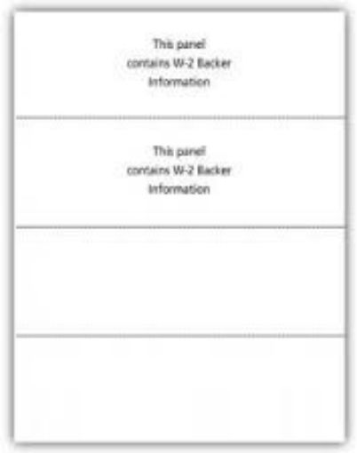 Picture of 5208 | Blank Laser Paper - One Vert. Perf & 3 Horizontal Perfs for Form 5206