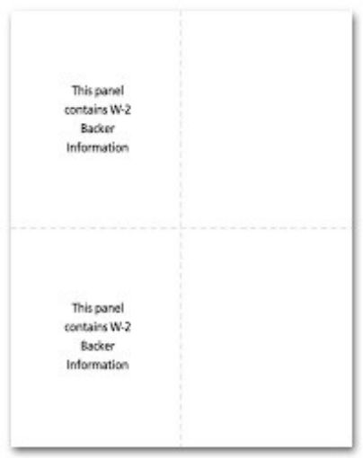 Picture of 5209 | Blank Laser Paper - One Vert. Perf & 1 Horizontal Perf for Form 5205