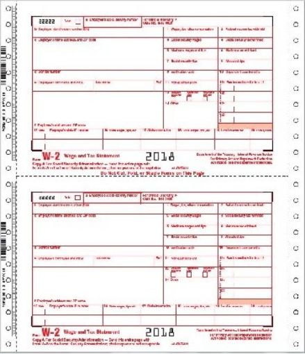 Picture of 9811-6 | W-2 (6 PART) CONTINUOUS FORMS