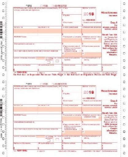 Picture of 7154-3 - 1099MISC (3 PART) CONTINUOUS FORMS