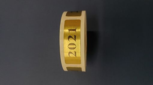 Picture of YEAR-GLD-B21 - "2021" BULK - GOLD FOIL