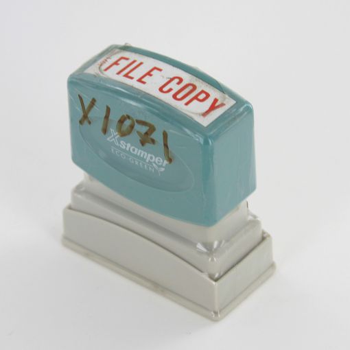 Picture of 1071X "FILE COPY"  PRE-INKED RED X-STAMPER