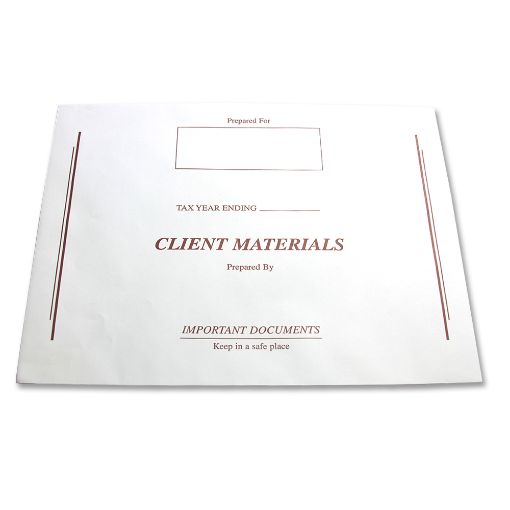 Picture of CTM-BG CLIENT TAX MATERIALS BURGUNDY IMPRINT ENVELOPE