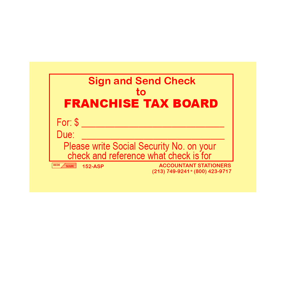 ACCOUNTANTS STATIONERS & PRINTERS. 152ASP FTB INSTRUCTION POSTIT NOTES