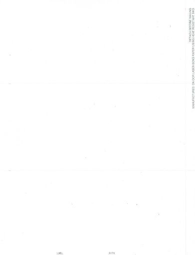 Picture of 5174 | Blank Laser Paper - 1 Vert Perf & 2 Cross Perfs  3-Up Format