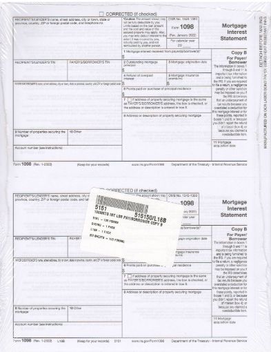 Picture of 5151 | 1098 Mortgage Interest Copy B